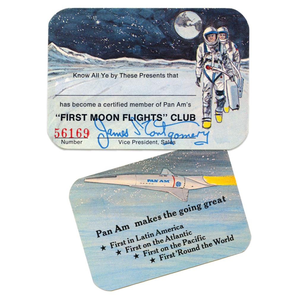 "First Mon Flights" club membership cards