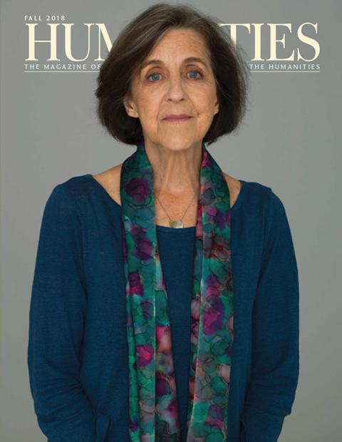Fall 2018 cover of Humanities, Rita Charon