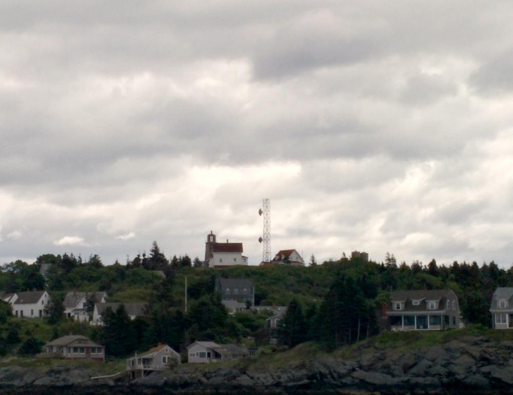 View of the Monhegan Historical and Cultural Museum and Lighthouse.