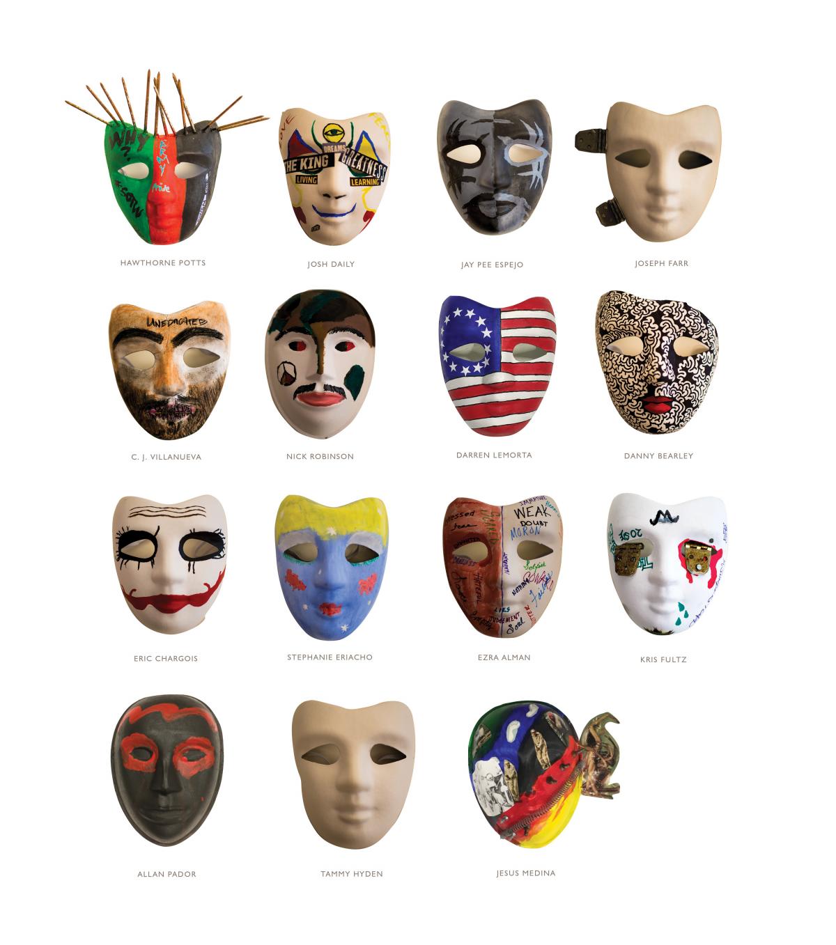 Masks made by veterans 