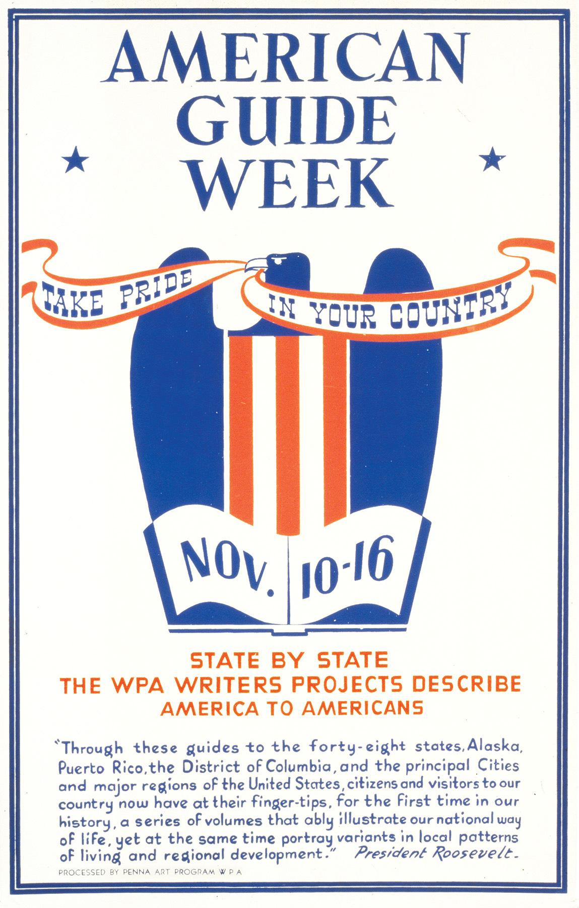 American Guide Week poster