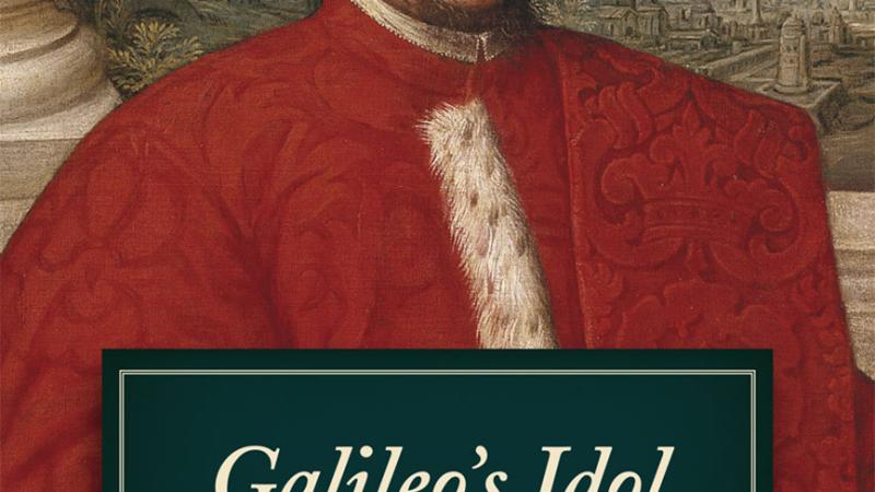 Book cover showing a man in a red frock.