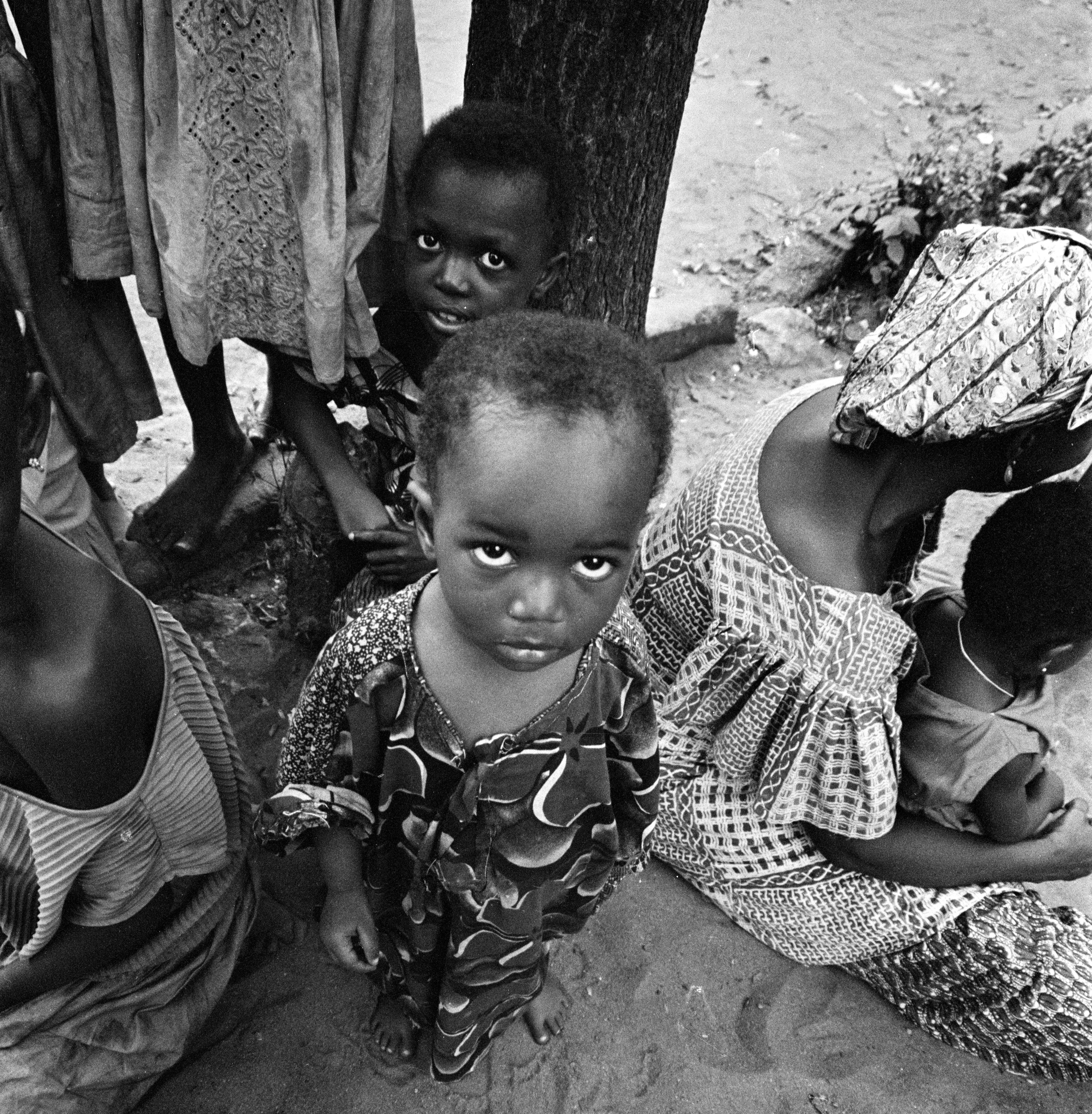 black and white children photos
