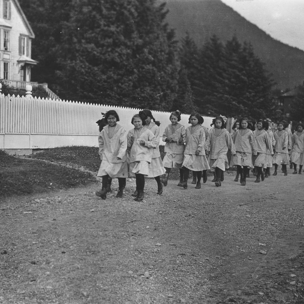 Indian children from the Sheldon Jackson School, Sitka, photograph, between ca. 1900 and ca. 1930