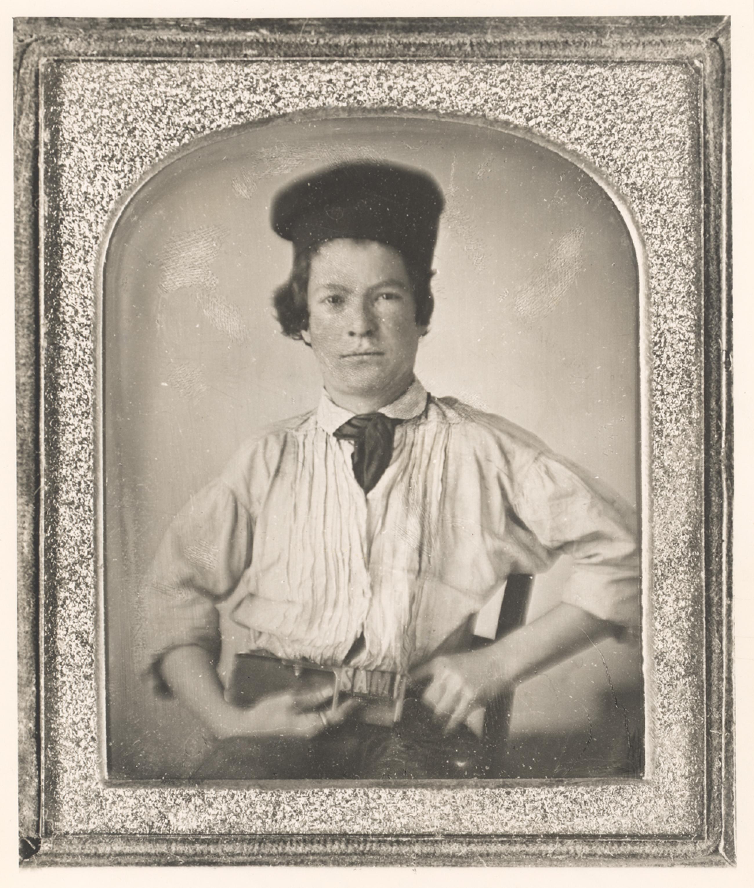 Samuel Clemens as a teenage printer, 1850