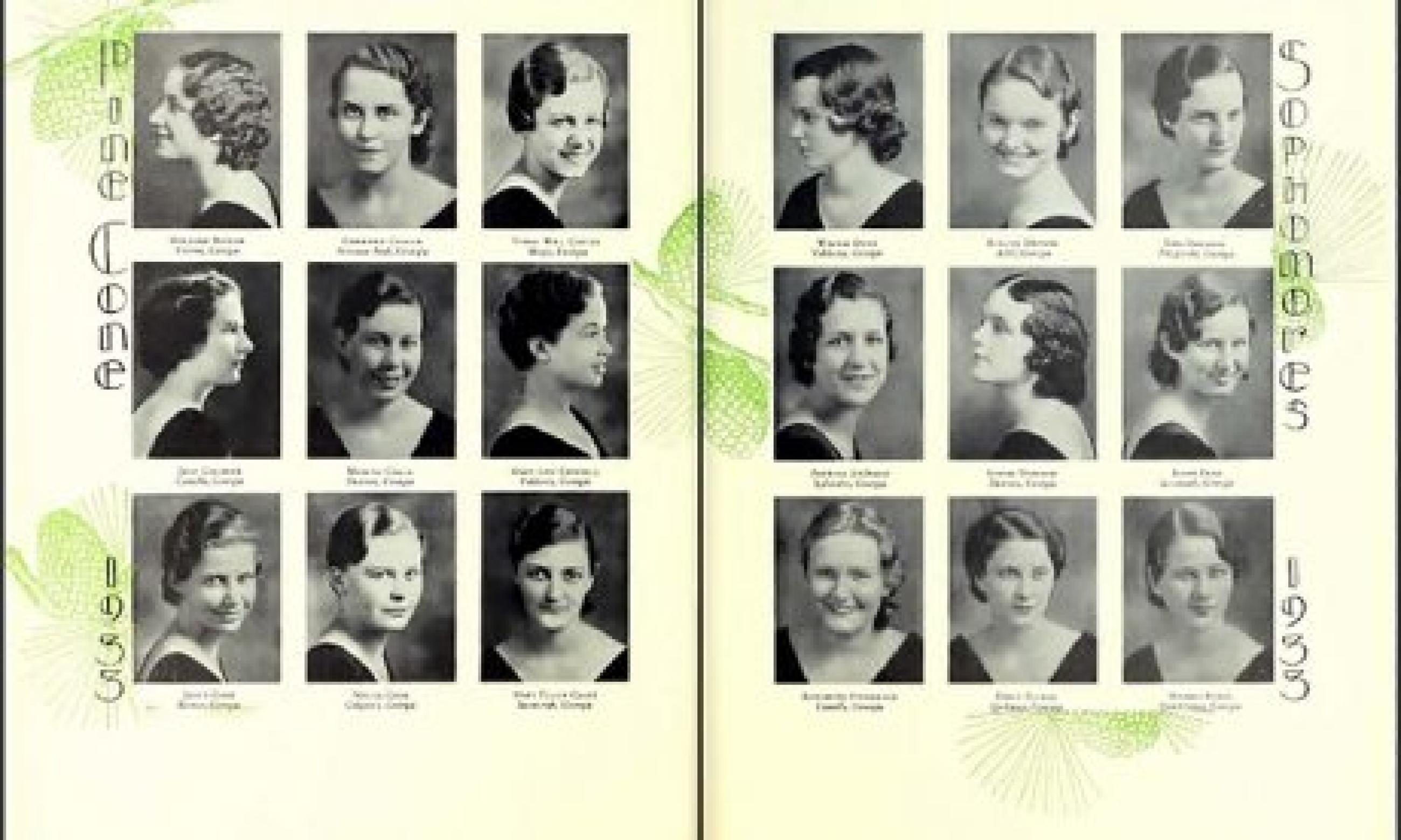 Georgia State Woman's College Yearbook, The Pinecone, 1933.