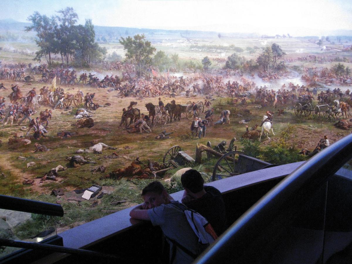 The Battle of Gettysburg Painted . . . in the Round The