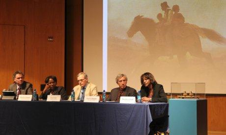 photo: Civil War scholars at Emancipation Nation panel