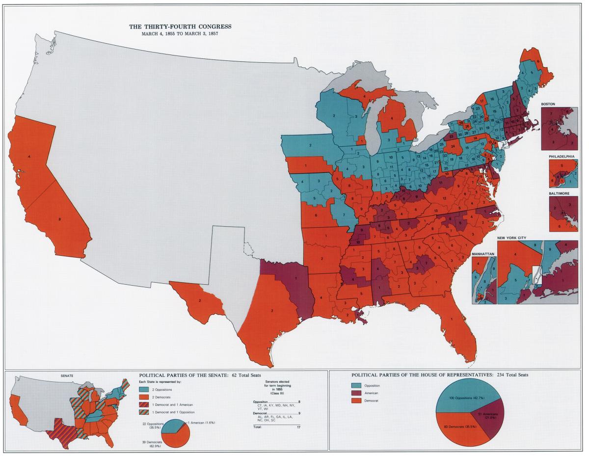 United States Map Political Party - Gillie Donnamarie