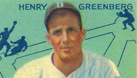 Henry "Hank" Greenberg of the Detroit Tigers, 1934 baseball card