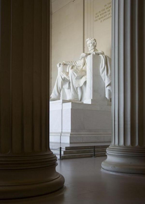 Lincoln Memorial Statue by Daniel Chester French, Washington, DC