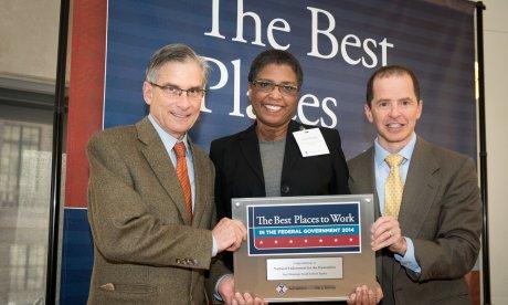 NEH Chair William Adams and Deputy Chair Carole Watson at Best Places to Work aw