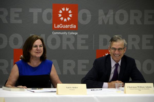 NEH Chairman William Adams Convenes Humanities Roundtable at LaGuardia Community College with Faculty and Students