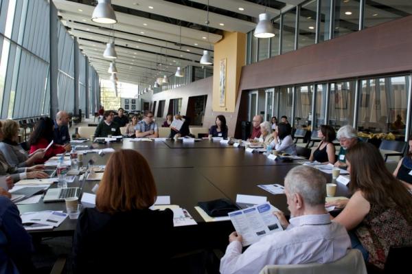 People sitting at a conference table