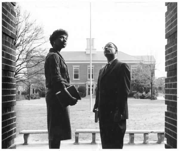 Students in an Entryway