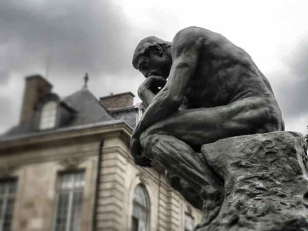 Rodin's "The Thinker" sculpture