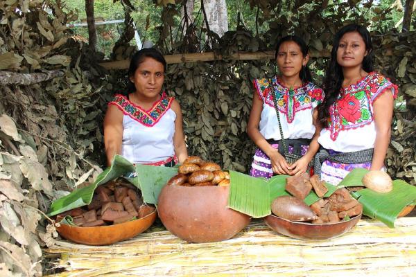 Three native Oaxacan women.