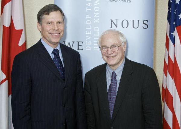 NEH Chairman Leach with SSHRC President Chad Gaffield