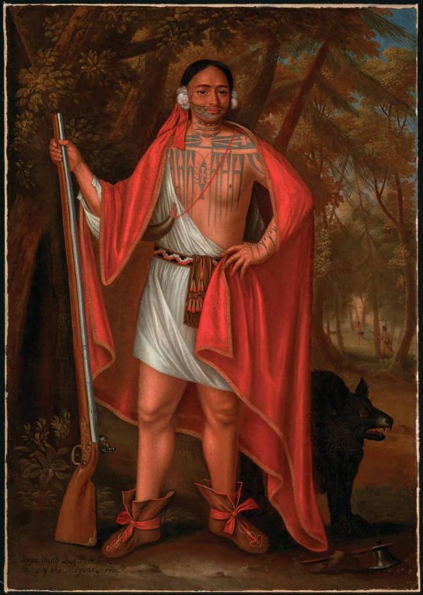 1710 painting by John Verelst of  Sa Ga Yeath Qua Pieth Tow