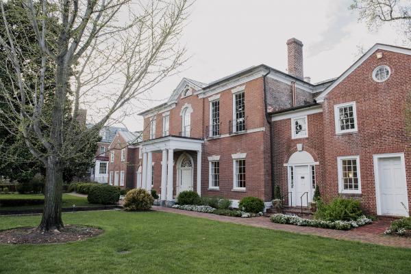 Dumbarton House front lawn.