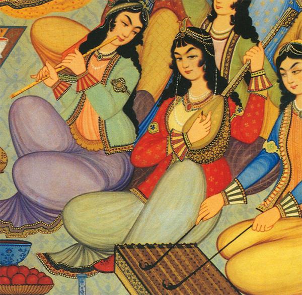 Painting from Isfahan, Iran.