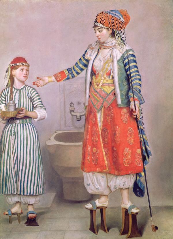 Turkish lady and servant