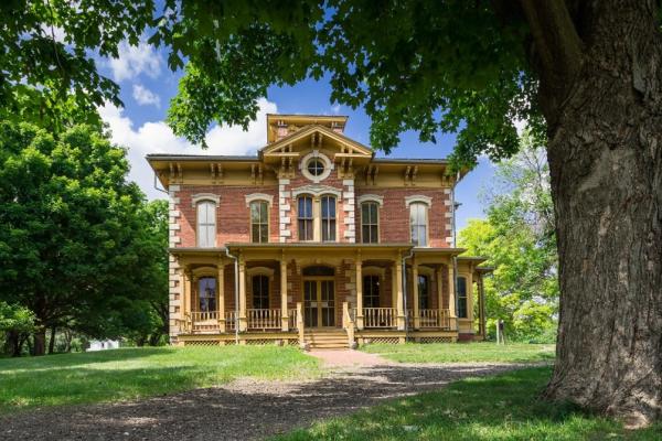 The Flynn Mansion exterior, where some of the window films purchased with a Preservation Assistance Grant were installed to protect the interior from harmful ultraviolet rays.