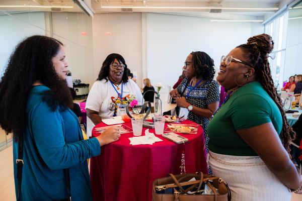 Attendees depart Oklahoma City National Memorial and Museum by shuttle and head to Oklahoma Contemporary where they tour current exhibitions, share a meal, and connect before the final convening activity. 