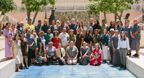 group photo of Pacific Island Humanities Network working group members