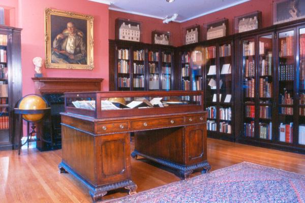 Rosenbach Museum and Library East Library. The library houses the museum’s rare book collection.