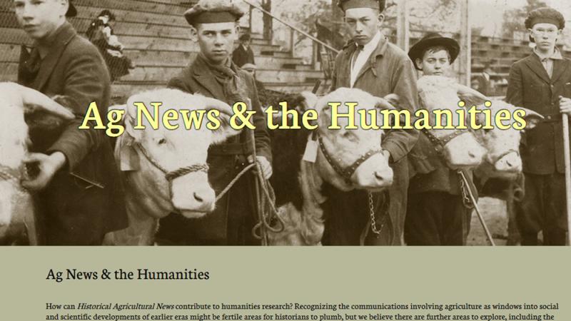 Historical Agricultural News website