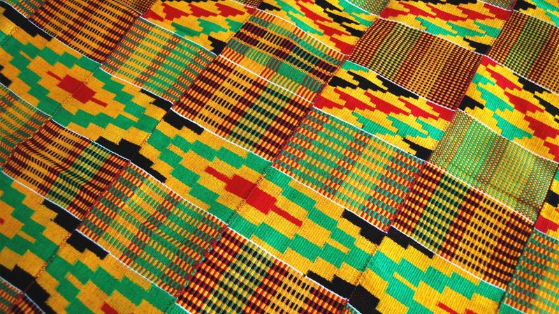 A swath of Kente cloth.