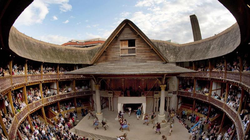 Shakespeare's Globe Theater in London,  July 14, 2009.