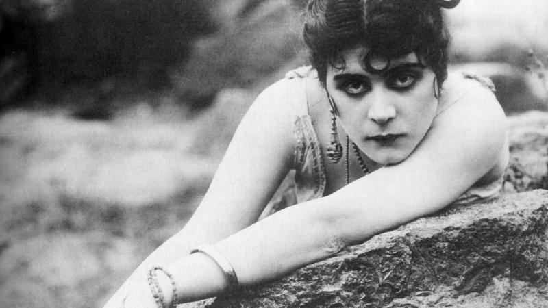 Theda Bara as Carmen, 1915, a lost film directed by Raoul Walsh.