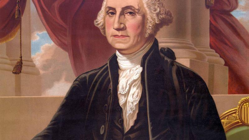 George Washington portrait by Augustus Weidenbach.