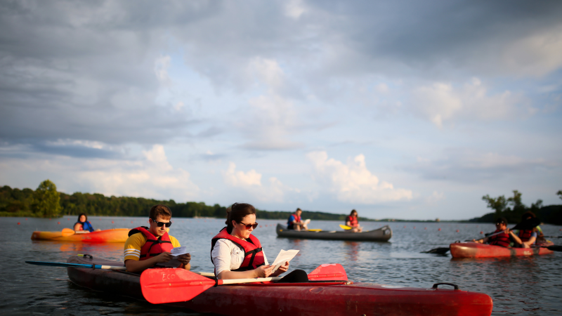 kayak on White River