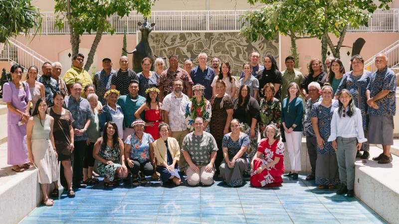 group photo of Pacific Island Humanities Network working group members