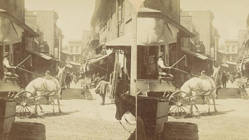 A Street in Chinatown, San Francisco, 1892. 